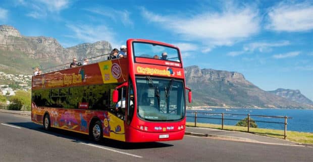 City sightseeing bus tour in Cape Town